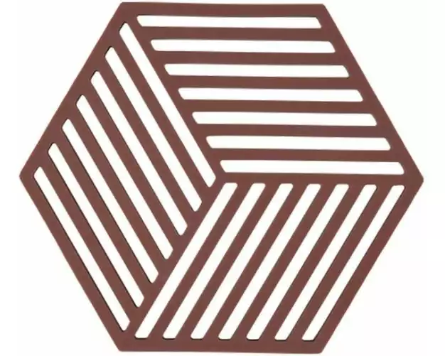 Zone Denmark Topfuntersetzer Hexagon Burgunder