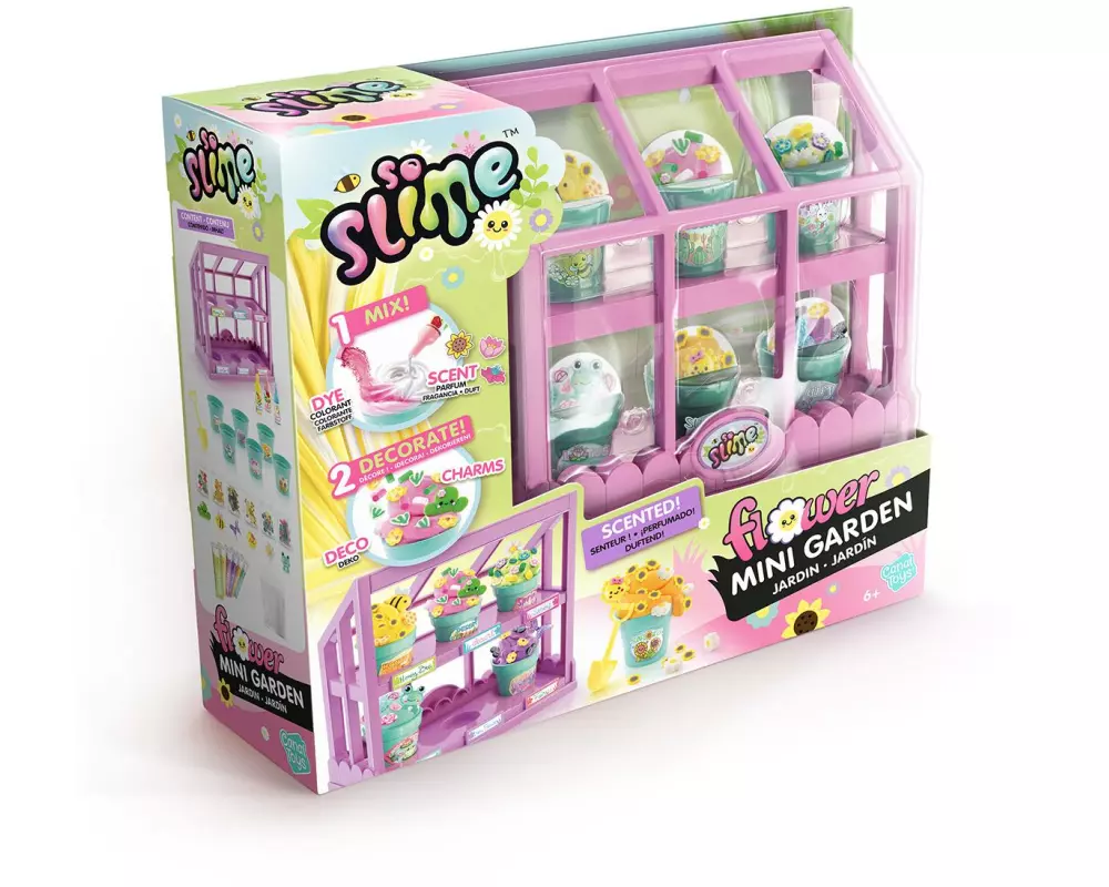 Canal Toys Bastelset Slime Flower Mini Garden