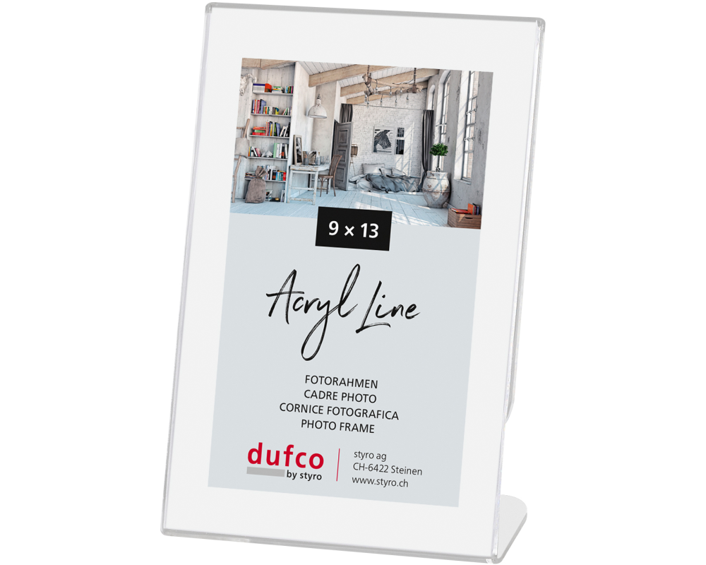 DUFCO Acryl-Bilderrahmen 9x13cm 1420.60291 hoch