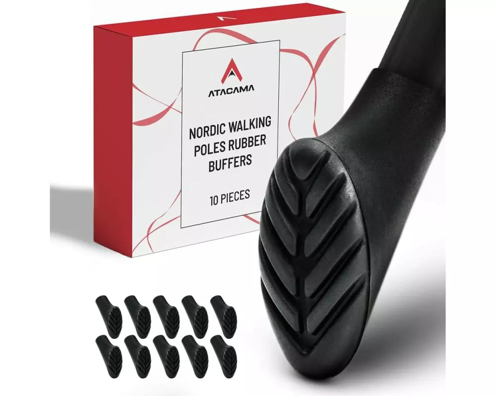 Atacama Nordic Walking Gummipuffer Wanderstockaufsatz 10er-Set