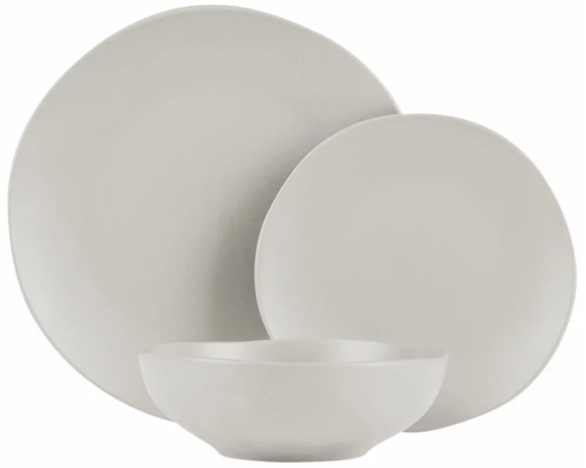 Berlinger Haus 18-teiliges Tellerset matt cream Sahara Collection