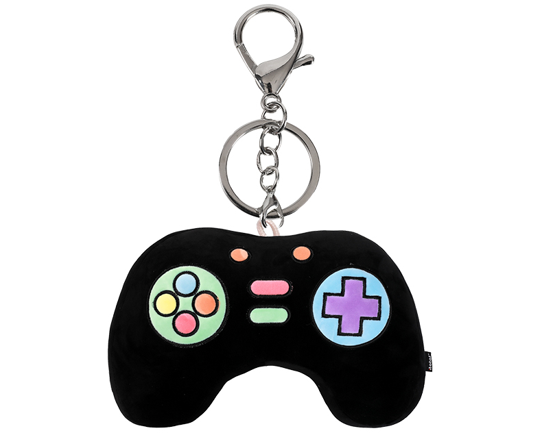 ROOST Schlüsselanhänger plüsch XL2492D Let's Play, schwarz