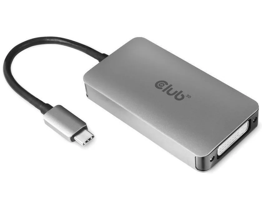 Club 3D Adapter USB Type-C – Dual Link DVI-I, Aktiv