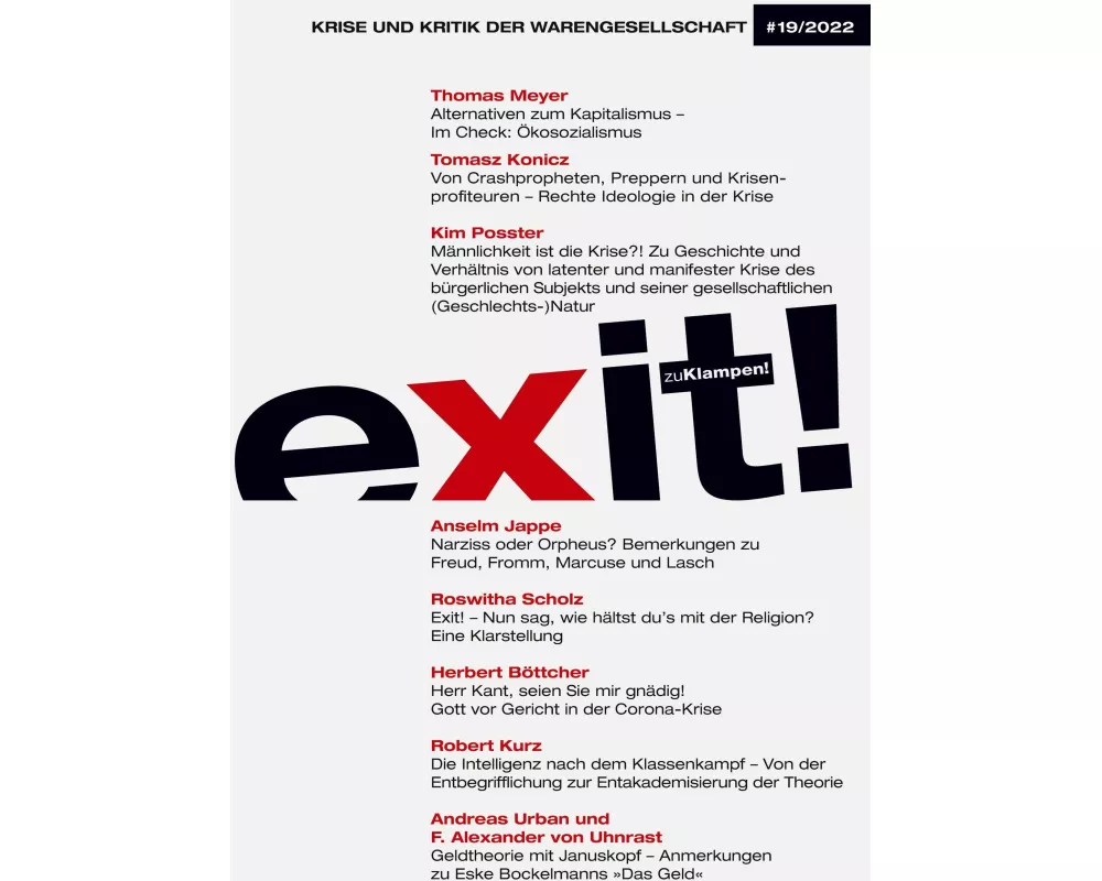 exit! Krise und Kritik der Warengesellschaft