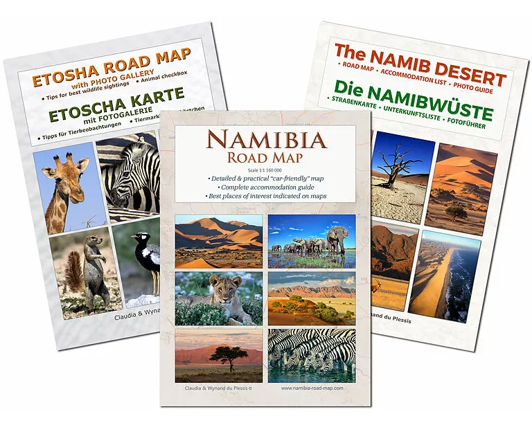 Das komplette Kartenset NAMIBIA (3-teilig)