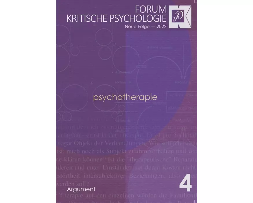 Forum Kritische Psychologie / Psychotherapie