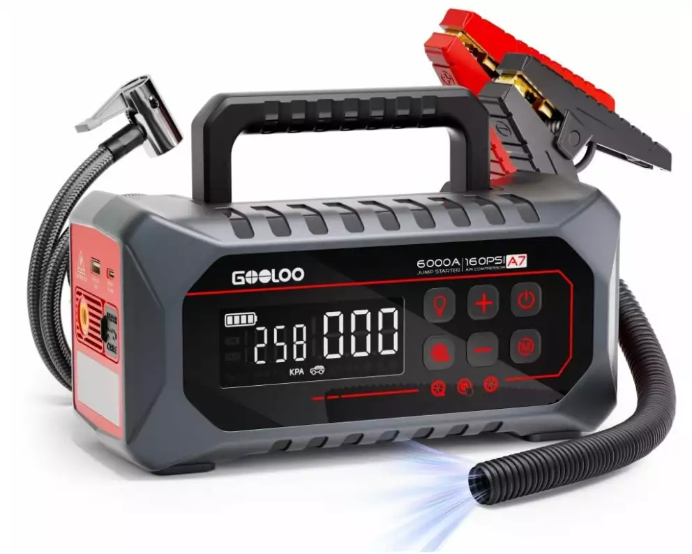 Gooloo A7 Jump-Starter/Luft-Kompressor
