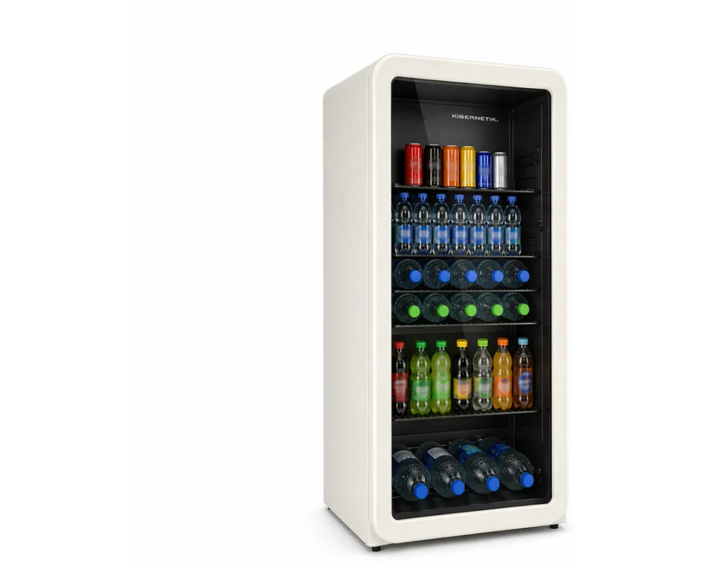 Kibernetik RKS196 Retro Getränkekühlschrank beige