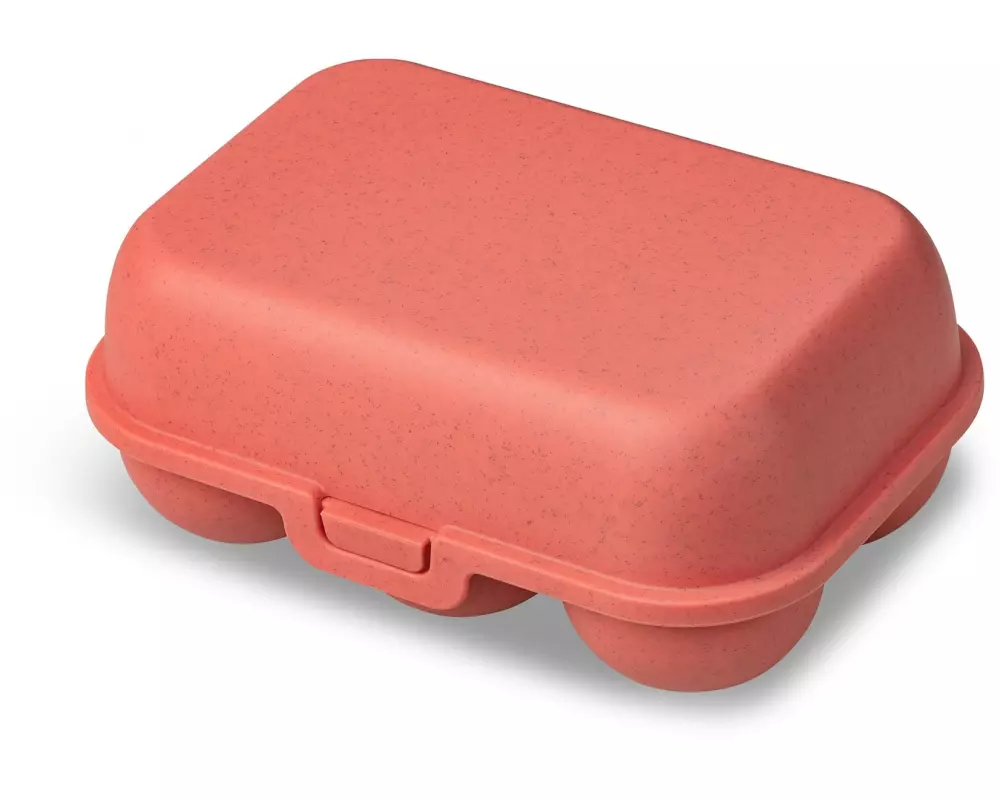 Koziol Eierbox To Go mini 17 cm x 11.8 cm, Koralle