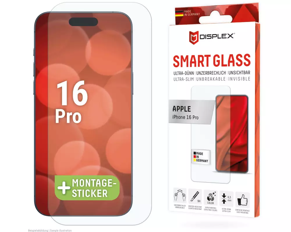 Displex 02020 Display-/Rückseitenschutz für Smartphones Smart Glas-Schutzfolie Apple 1 Stück(e)