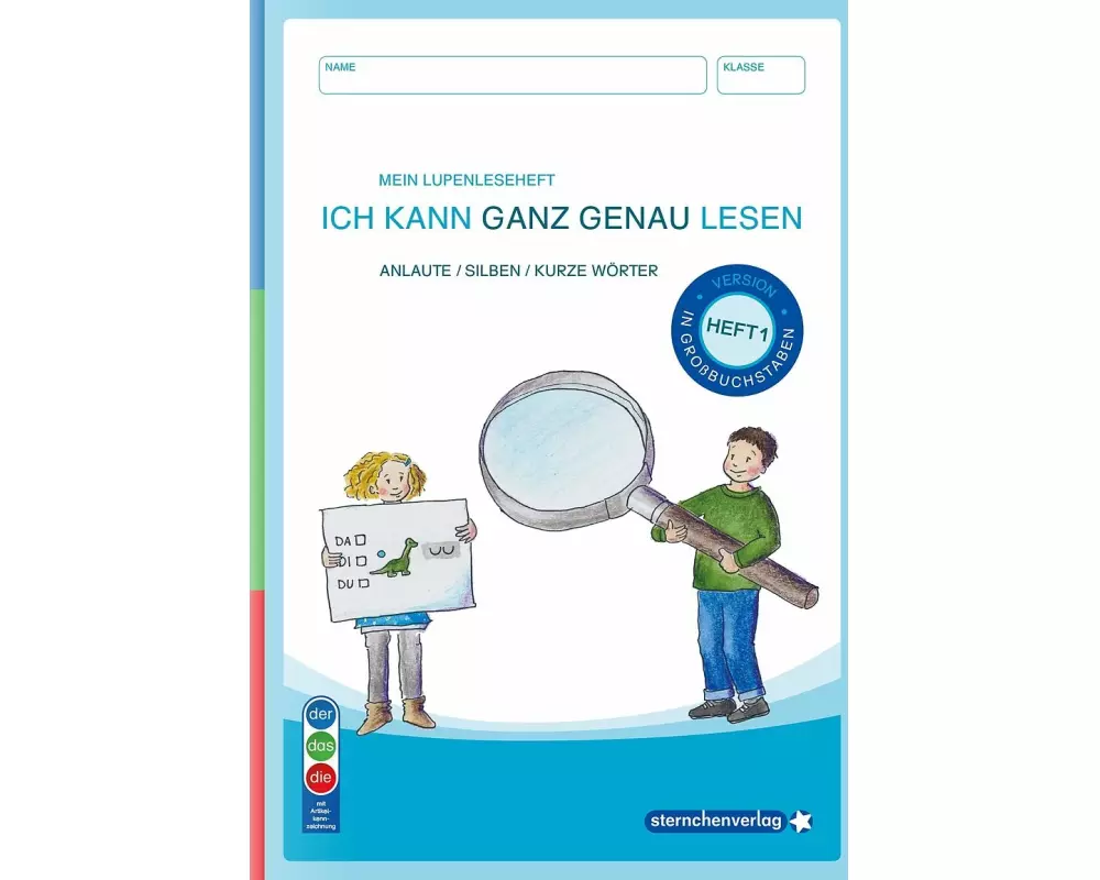 Mein Lupenleseheft 1 - Ich kann ganz genau lesen - AUSGABE: IN GROßBUCHSTABEN (DaZ)