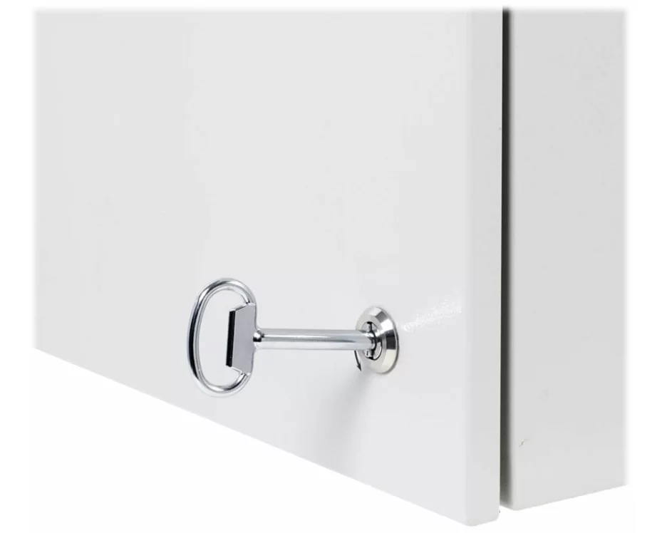 EATON TRIPPLITE SmartRack, Outdoor, Industrial, Enclosure, with, Lock, NEMA, 4, Surface, Mount, 18x18x6inch, Gray