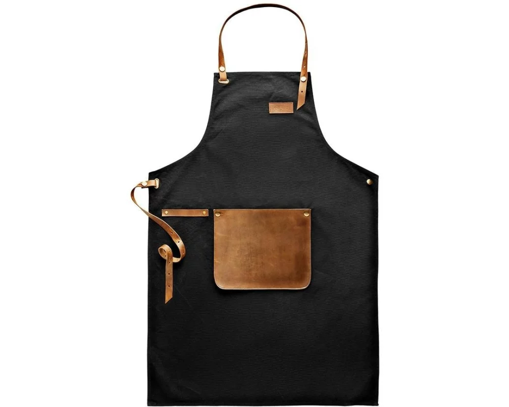 Eva Solo Kochschürze in Canvas & Leder Braun/Schwarz