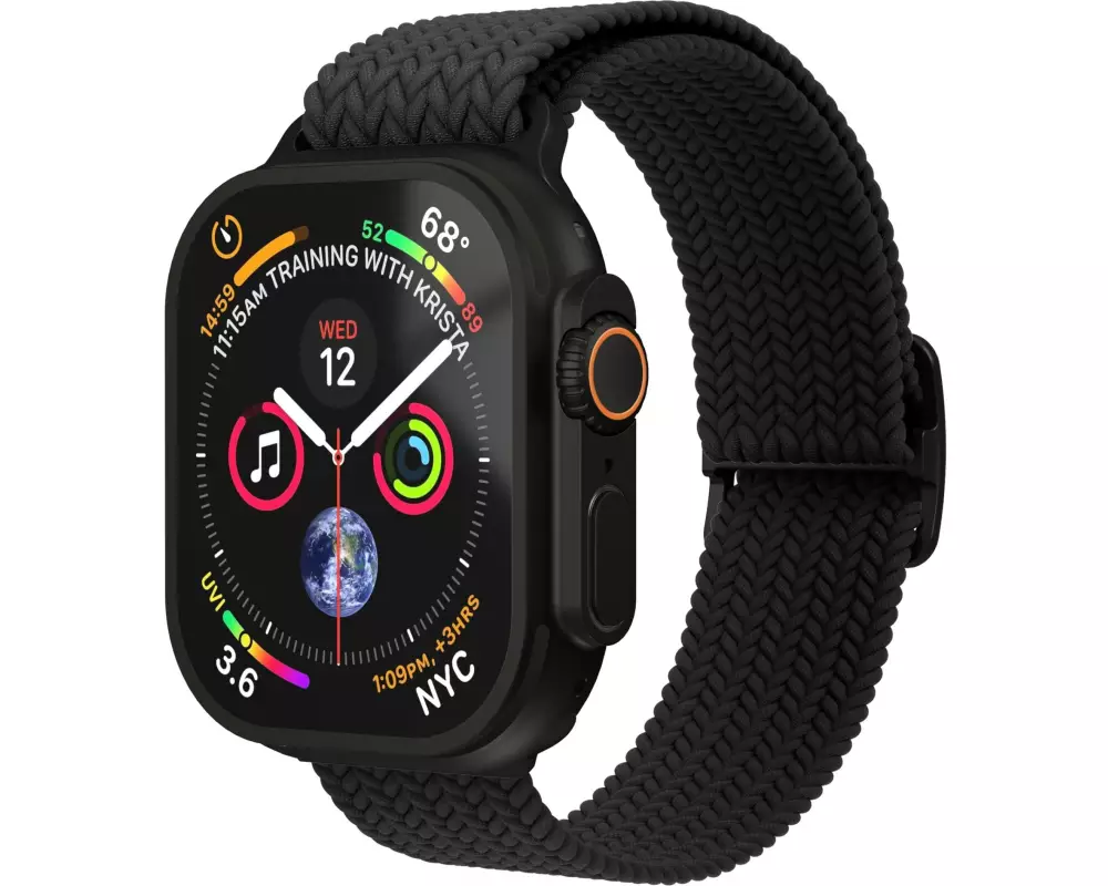 Vonmählen Armband Woven Loop Apple Watch 44/45/46/49 mm Black