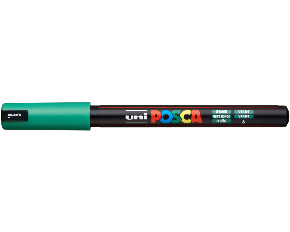 UNI-BALL Fineliner Posca 0.7mm PC-1MR GREEN grün