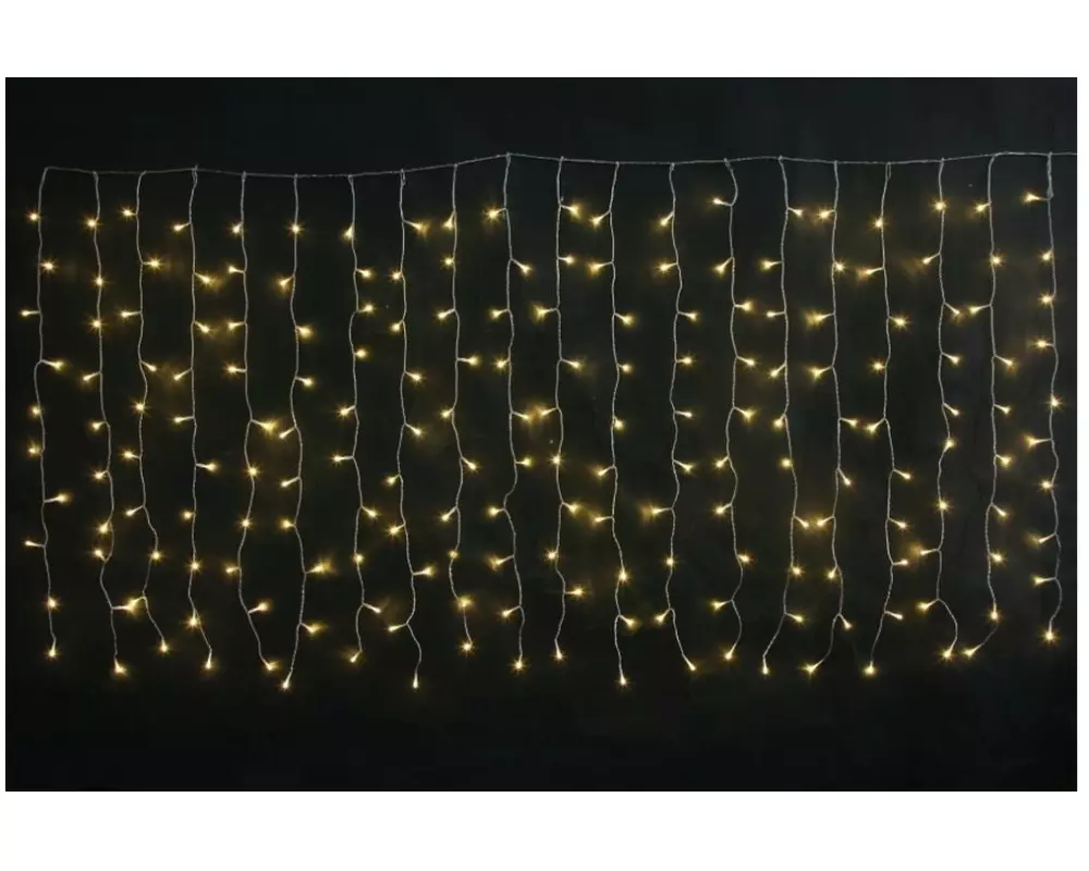 Dameco LED-Lichtervorhang mit 20 Strängen 200 LED, 100 cm