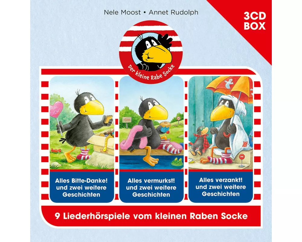 Der kleine Rabe Socke - 3-CD Hörspielbox Vol. 3