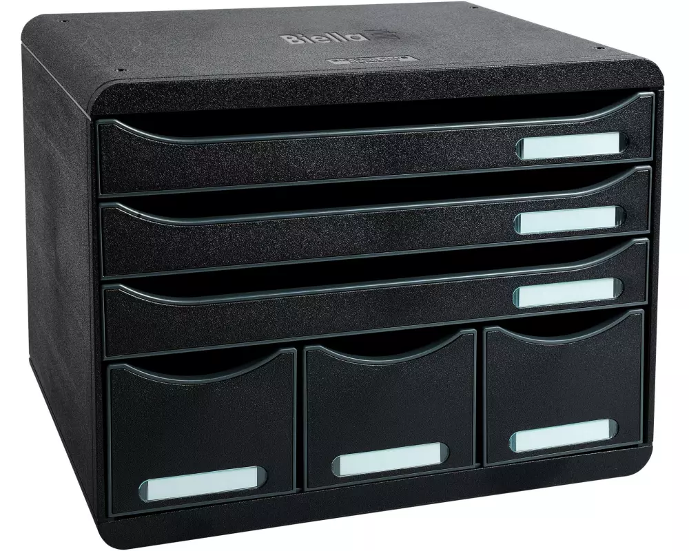 Biella Schubladenbox STORE-BOX MAXI ECO Schwarz, A4+ quer