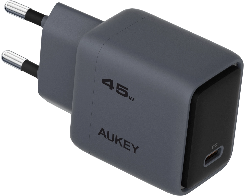 AUKEY Comet 45W GaN PD PA-C2 1-Port, Wall Charger Grey