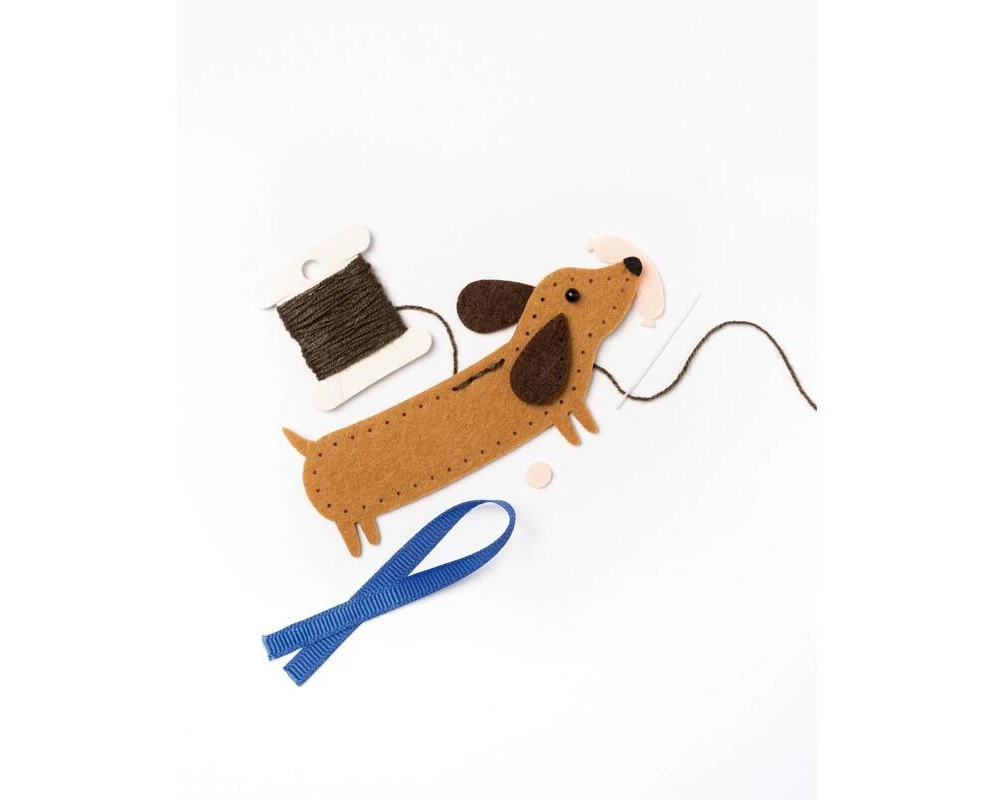 Folia Bastelset Filzinies Dackel, 12-teilig