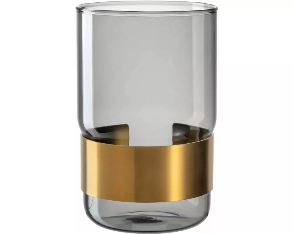 Leonardo Vase Silenzio 15 cm, Gold/Transparent
