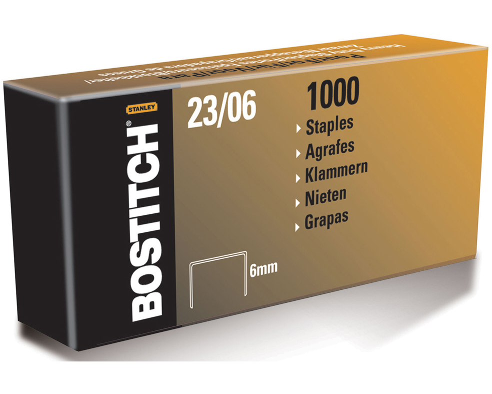 BOSTITCH Heftklammern 23/6 mm 23-06-1M 1000 Stück