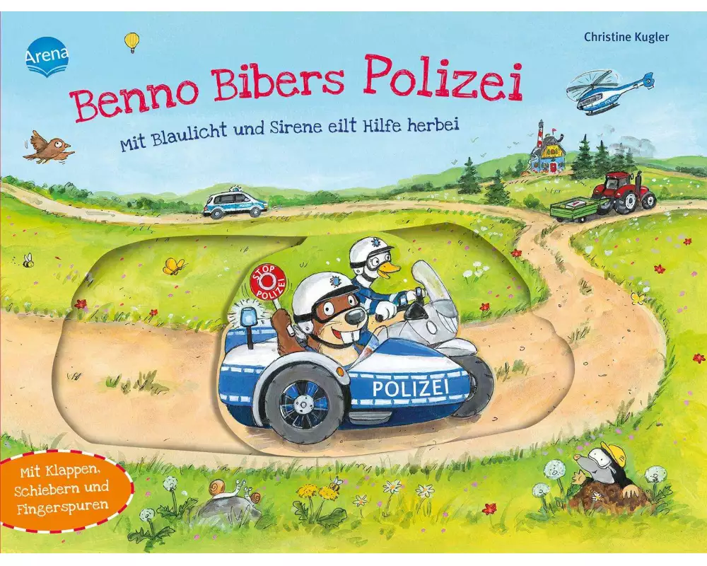 Benno Bibers Polizei. Mit Blaulicht und Sirene eilt Hilfe herbei