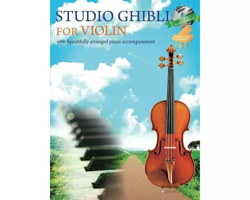 Studio Ghibli for Violin and Piano Book/CD