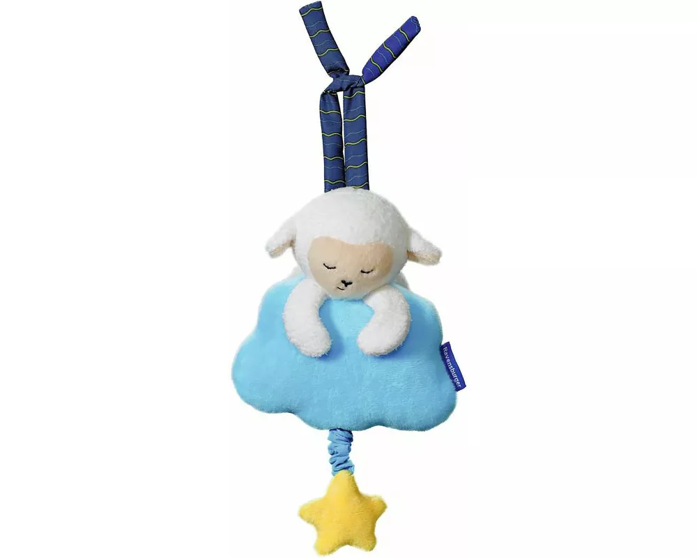 Ravensburger ministeps 4563 Schäfchen-Spieluhr, mechanische Aufzieh-Spieluhr mit Bändchen zum Aufhängen, Baby Spielzeug ab 0 Monate
