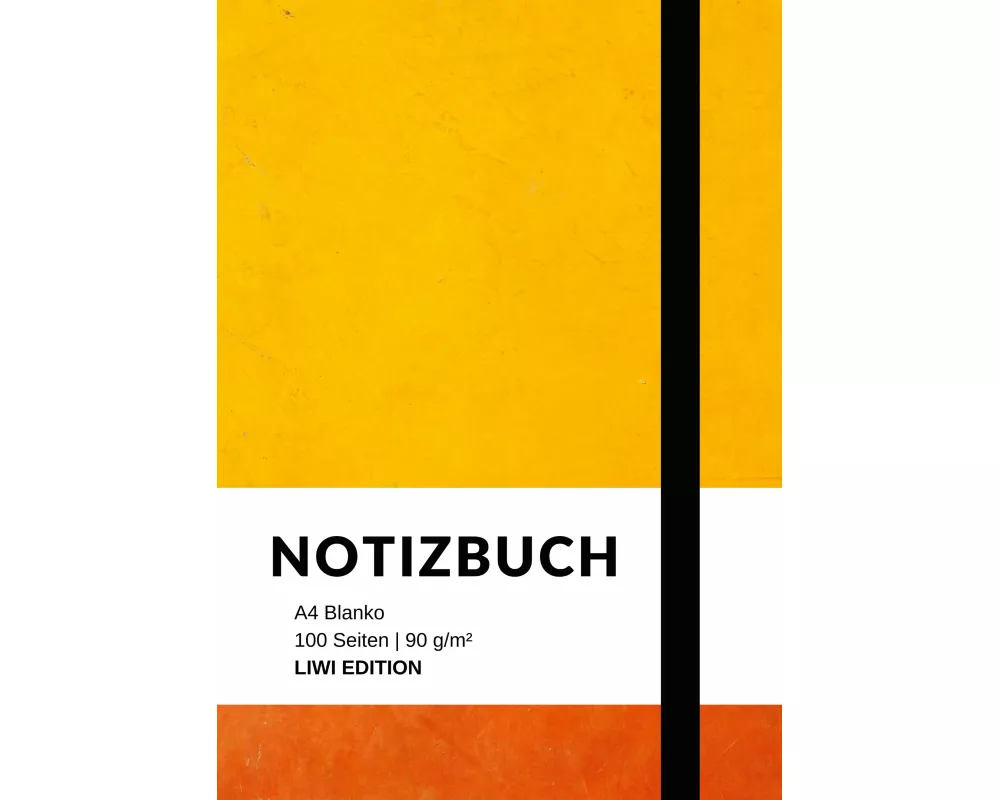 Notizbuch A4 blanko - 100 Seiten 90g/m² - Soft Cover - FSC Papier