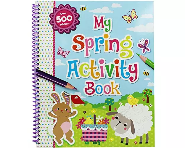 Spring Activity and Colouring Book