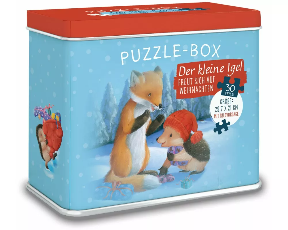 Puzzle-Box - Der kleine Igel freut sich auf Weihnachten