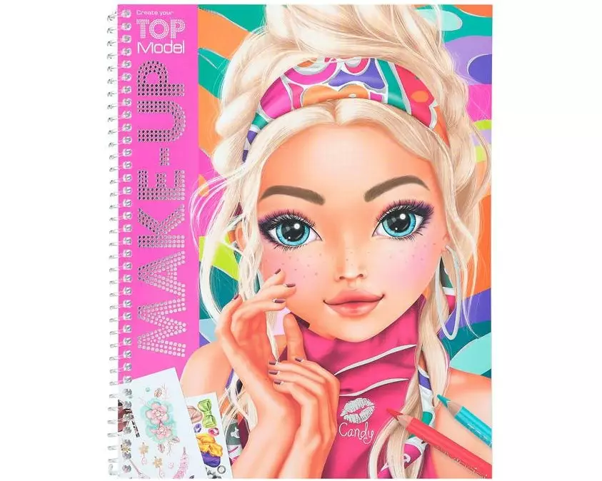 Topmodel Stickerbuch Make-Up Top Model 60 Seiten