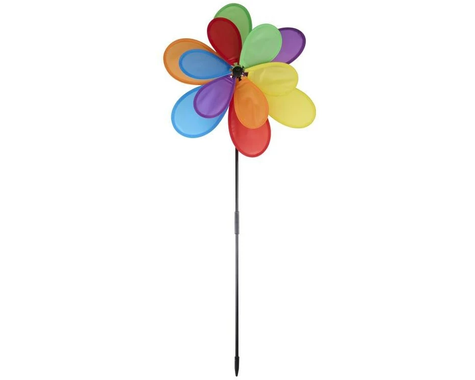 Arti Casa 502175 Gartenwindrad Kunststoff Blume Mehrfarbig