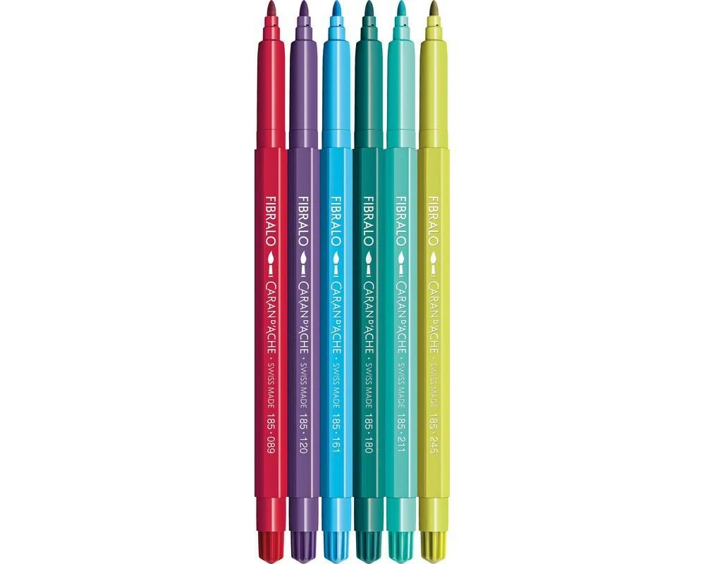 Caran d'Ache Filzstift Set Kawaii Fibralo Monsters mit 6 Farben