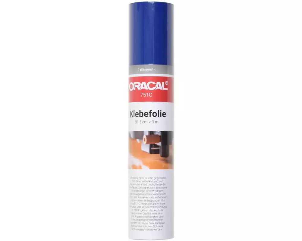 ORAFOL Vinylfolie Oracal 751C / 31.5 x 300 cm Mittelblau