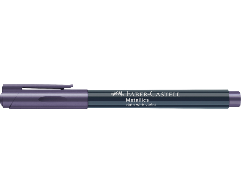 FABER-CASTELL Metallics Marker 1.5 mm 160736 Date with violet