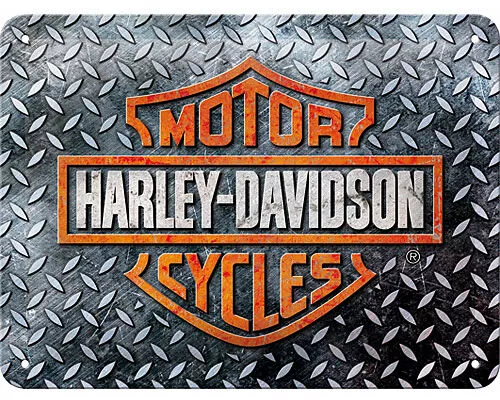 Blechschild. Harley-Davidson / Diamond Plate