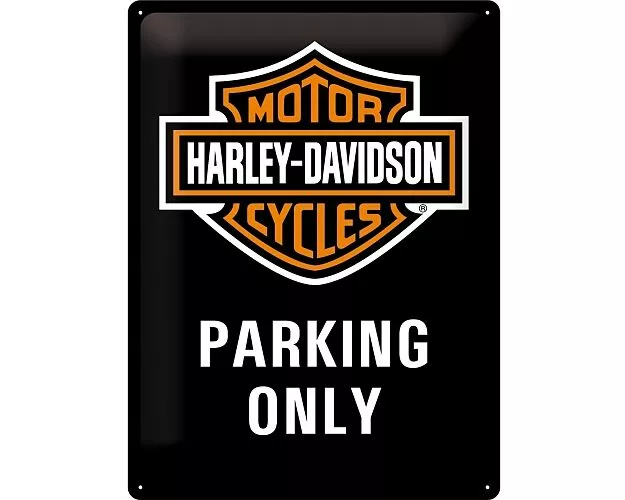 Blechschild. Harley-Davidson / Parking Only
