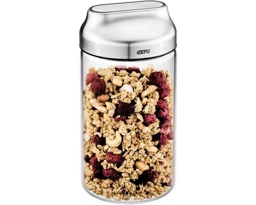 GEFU Vorratsdose Kippo 1 l, Transparent