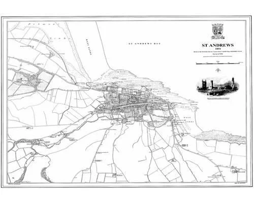 St Andrews 1854 Map
