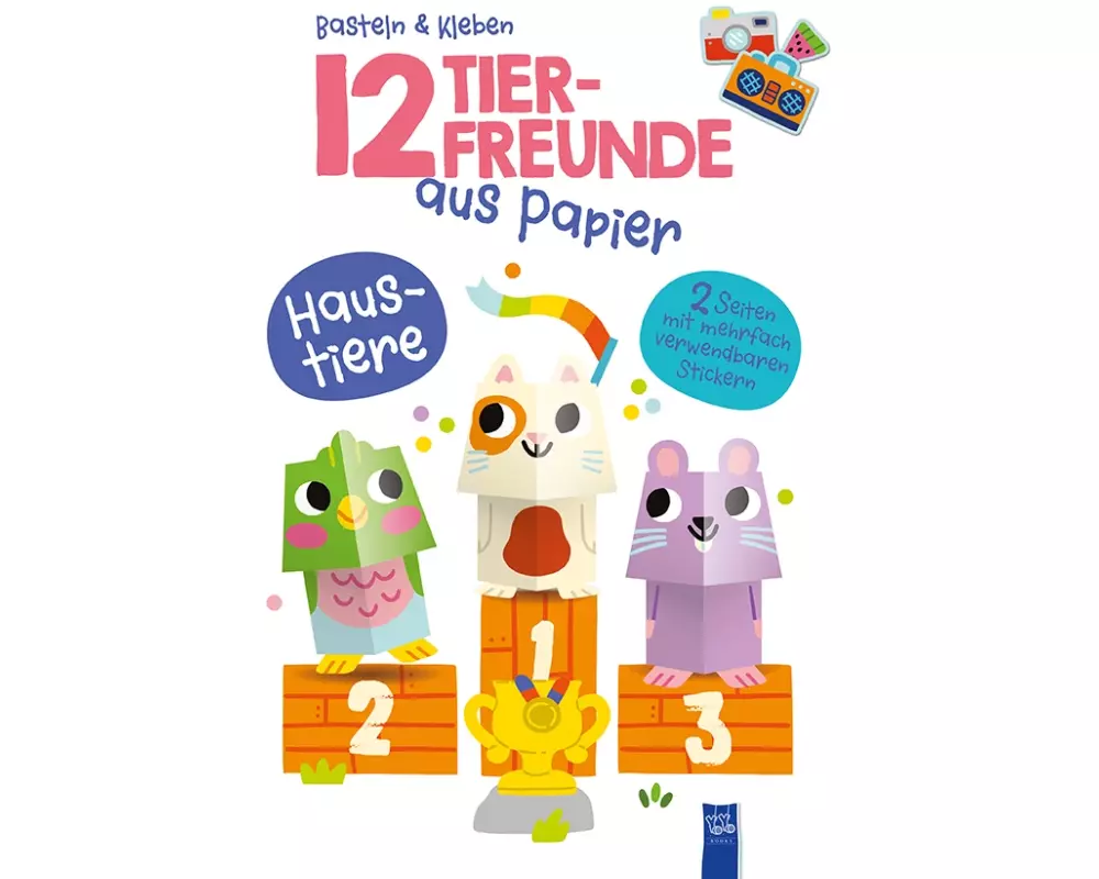 12 Tierfreunde aus Papier - Haustiere