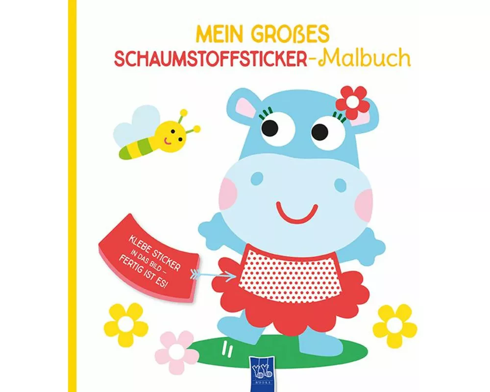 Mein großes Schaumstoffsticker-Malbuch - Nilpferd