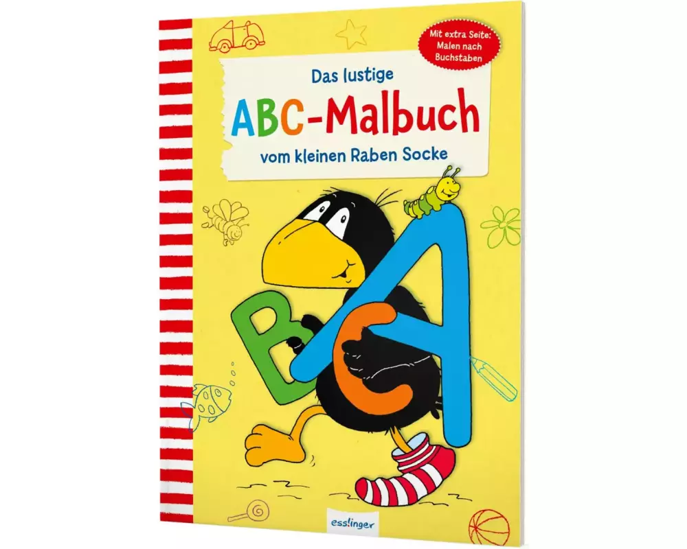 Der kleine Rabe Socke: Das lustige ABC-Malbuch vom kleinen Raben Socke