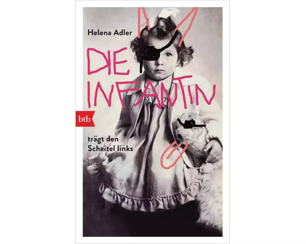 Die Infantin trägt den Scheitel links