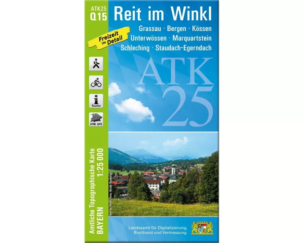 ATK25-Q15 Reit im Winkl (Amtliche Topographische Karte 1:25000)