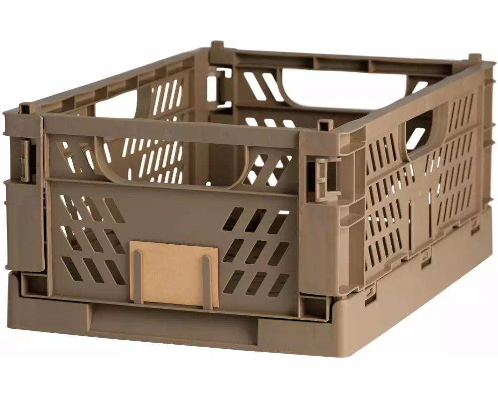 Schou Faltbox 50 x 33 x 20 cm, 2 Stück, Braun