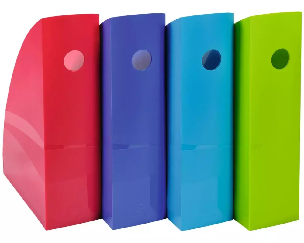 Exacompta Stehsammler Set, 4 Stück, farbig assortiert