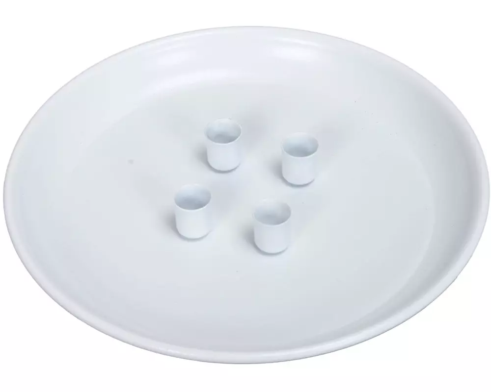 COCON Kerzenhalter Teller, Weiss