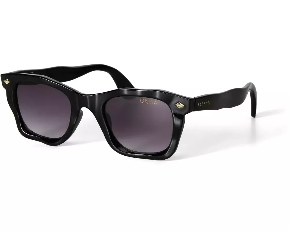 OKKIA Sonnenbrille Seletti Dakota Black, Black gradient lens